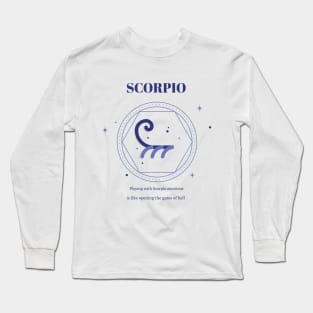 Scorpio zodiac sign Long Sleeve T-Shirt